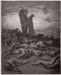 The Divine Comedy, Purgatorio, Canto 20: The souls of the avaricious - by Dante Alighieri (1265-1321) - Illustration by Gustave Doré (1832-1883)