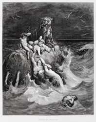 The Great Flood, Illustration from the Dore Bible