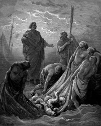 The Miraculous Draught of Fishes, 1866