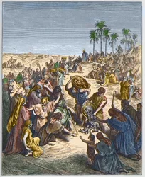 The multiplication of bread - Christ feeding the multitude
