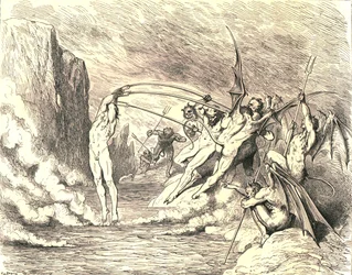 This Said, They Grappled Him with More Than Hundred Hooks, c. 1890