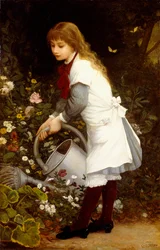 Young Girl in a Garden
