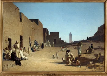 Laghouat. Algerian Sahara. Painting by Gustave Guillaumet (1840-1887)