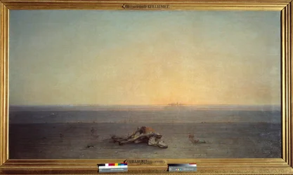 Sahara also means desert. Painting by Gustave Guillaumet (1840-1887)