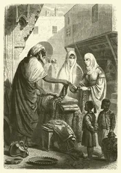 Bazaar at Mogador, Morocco