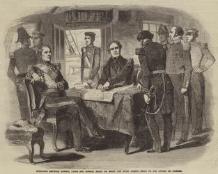 Interview between Admiral Lyons and Admiral Bruat on Board the Royal Albert, prior to the Attack on Kinburn