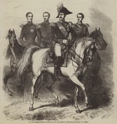 The Emperor Alexander of Russia, and the Grand Dukes Constantine, Nicholas, and Michael