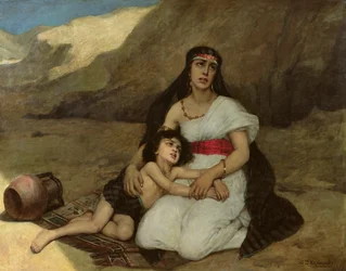 Arabic Woman and Her Child