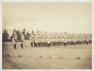 Untitled [soldiers on parade], 1857