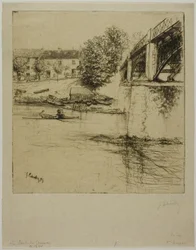 The Bridge at Gournay, from the Side