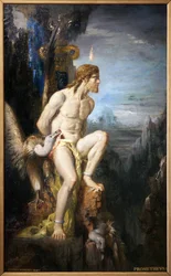 Prometheus. Oil Painting on Canvas by Gustave Moreau (1826-1898). Photography, KIM Youngtae, Paris, Musée Gustave Moreau.