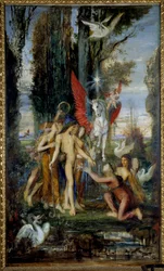 The Greek poet Hesiod (8th century BC) and the Muses