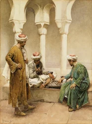 Arabs playing Chess