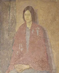 Young Woman in a Red Shawl, c.1912