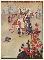 Alice and the Duchess during the Game of Croquet