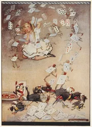 Alice and the Shower of Cards