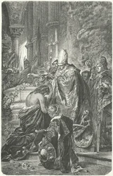 The baptism of Stephen I of Hungary
