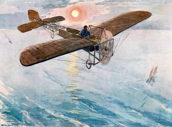 Bleriot crossing the Channel, 25 July 1909