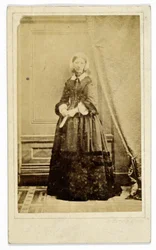 Carte-de-visite of Florence Nightingale, c.1858