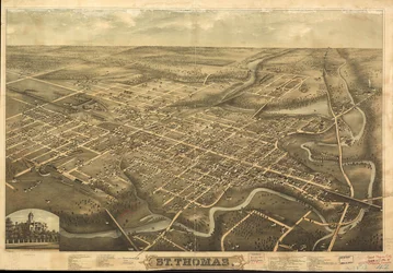 Perspective map not drawn to scale