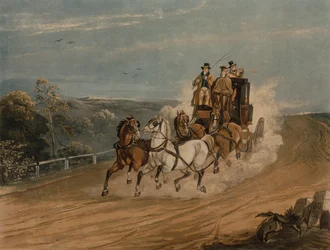 The Mail Coach behind Time