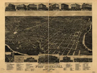 Perspective Map of Fort Worth