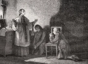 Louis XVI (1754-93) at Prayer Before his Execution