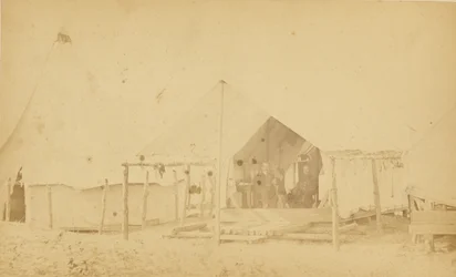 Soldiers in Tent