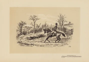Hunting Sketches, No 4, The Man who Rode the Lanes