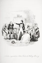 Nicholas Congratulates Arthur Gride on his Wedding Morning, Illustration from 