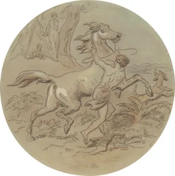 One of eighteen designs for a series of plates illustrating Venus and Adonis