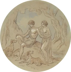One of Eighteen Designs for a Series of Plates Illustrating Venus and Adonis