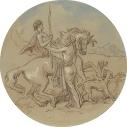 One of Eighteen Designs for a Series of Plates Illustrating Venus and Adonis
