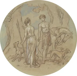 One of Eighteen Designs for a Series of Plates Illustrating Venus and Adonis