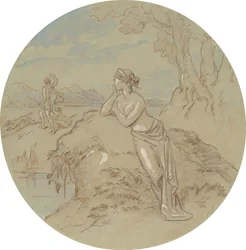 One of Eighteen Designs for a Series of Plates Illustrating Venus and Adonis
