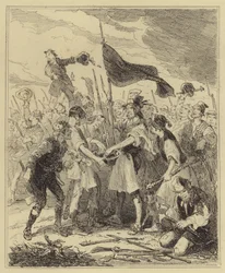 Rioters Bathing Their Standard Bearer