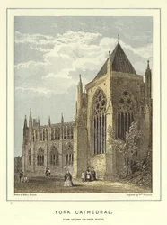 York Cathedral, view of the chapter house