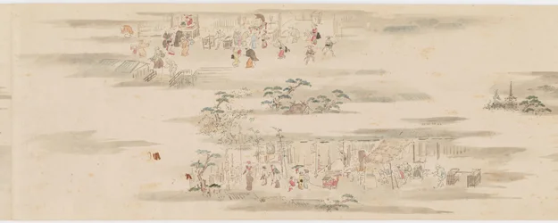 Pastimes and Occupations of the Twelve Months, Edo period, late 17th-early 18th century