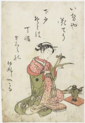 Courtesan Hanachō of Iseya House, early 1770s