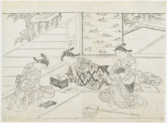 Three Prostitutes in a Room, early 1770s