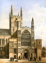 Rochester Cathedral, Kent, c1870