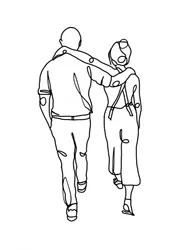 Couple Walking Together