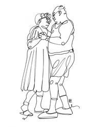 Dancing Senior Couple