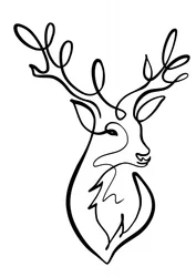 Elegant Line Deer