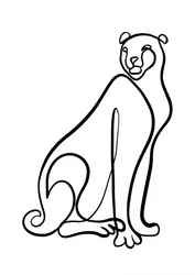 Graceful Line Cheetah