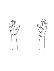 Minimalist Line Hands