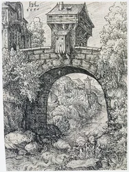Landscape with Bridge, 1550