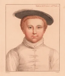 Edward, Prince of Wales, aged 3-5 (engraving)