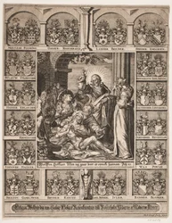 The Raising of Lazarus Surrounded by Holger Rosenkrantz