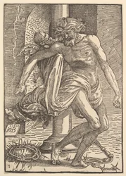 Christ with the Instruments of Torture Supported by a Little Angel